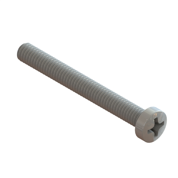 B-6289-3 Screw M4X0.7X35 Phillips Cheesehead Zinc