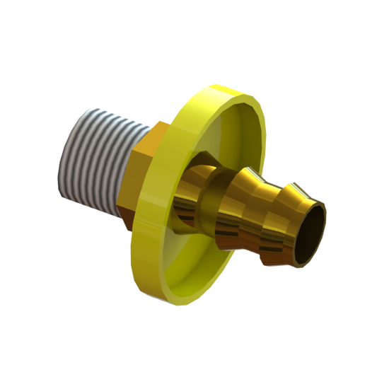 PART-129 Coupler 1/4" NPT Male to 3/8" Barb