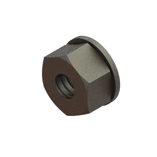 FAST-729 Nut 1/4-20 Hex Nylon Lock, Zinc