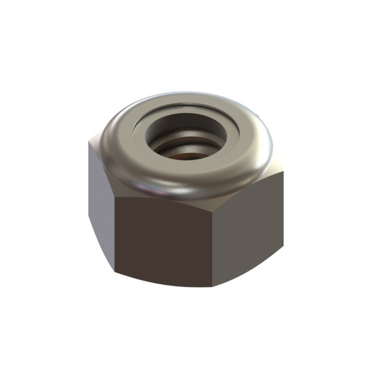 C-6650-14 Nut, 1/4-20 Flanged Distorted Locknut